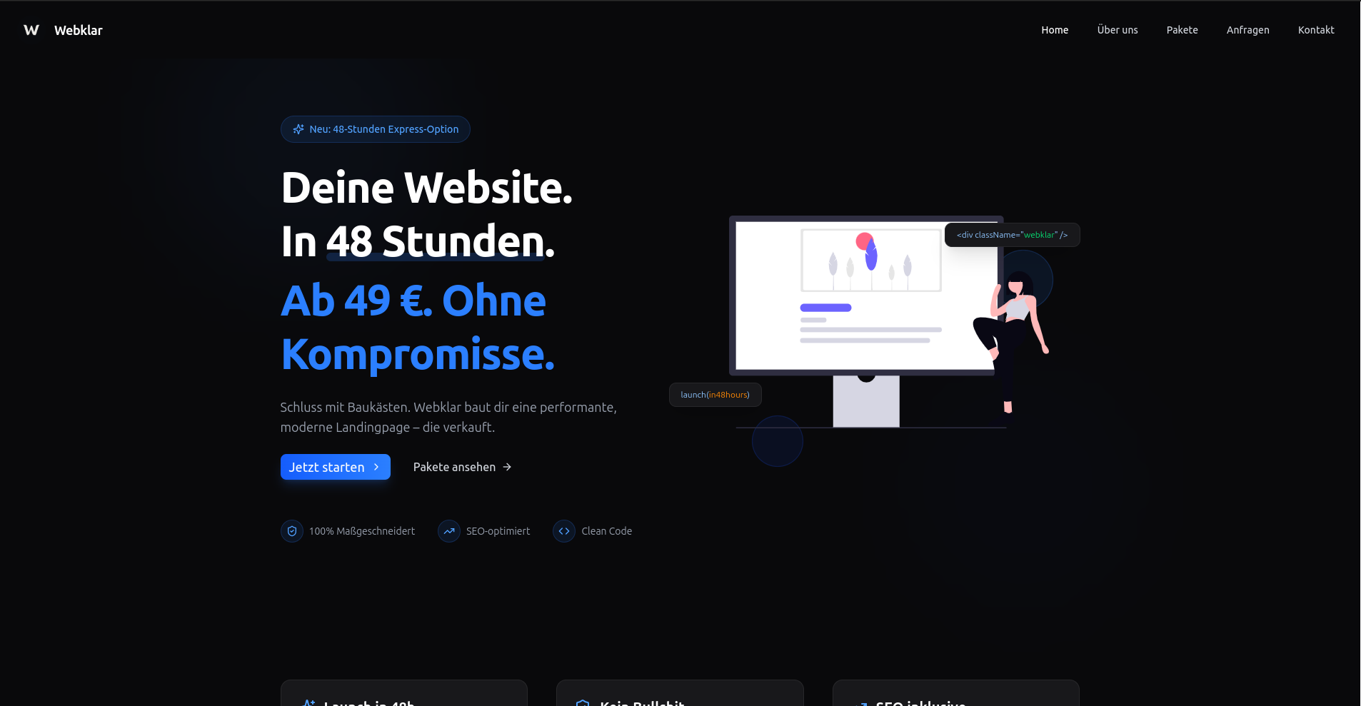 Webklar.app screenshot 1
